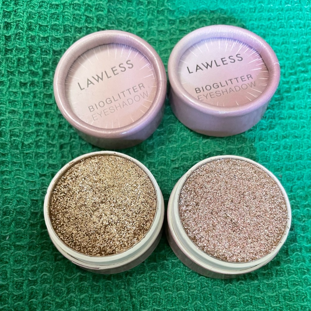 Set of 2 Lawless bioglitter eyeshadow